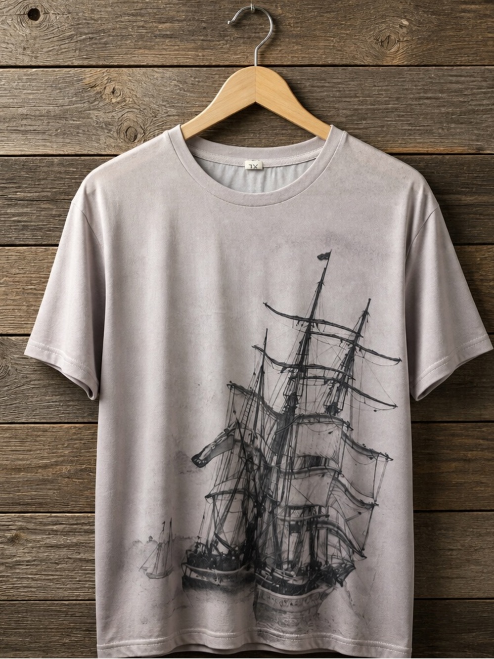 FINAL PRICE tall ship T-shirt unisex 24” ptp